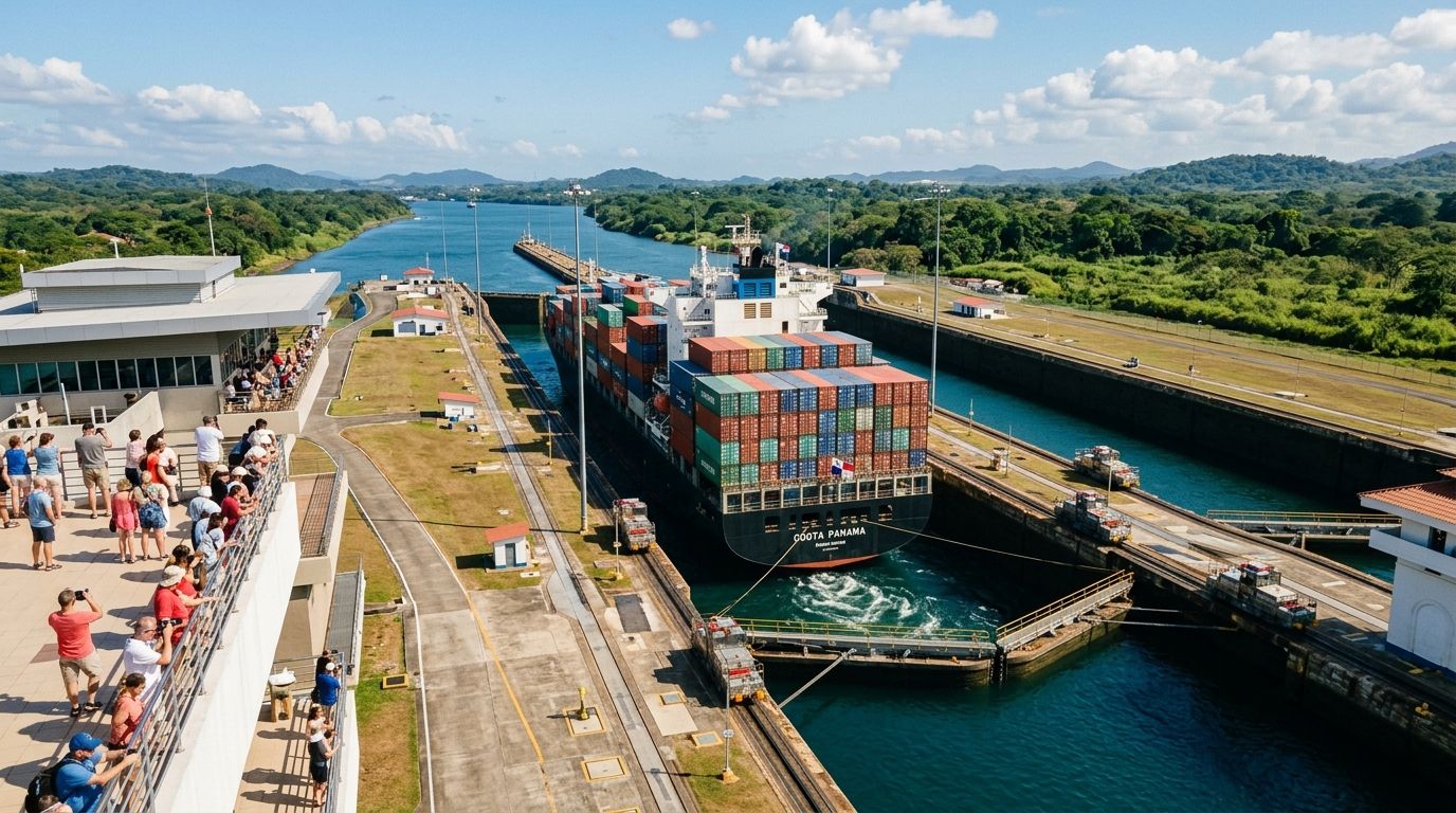 Canal de Panamá (Esclusas de Miraflores)